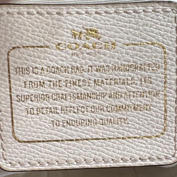 Custom Coach Cream Tote with Dalmatian Print dog - Picture 2 of 12